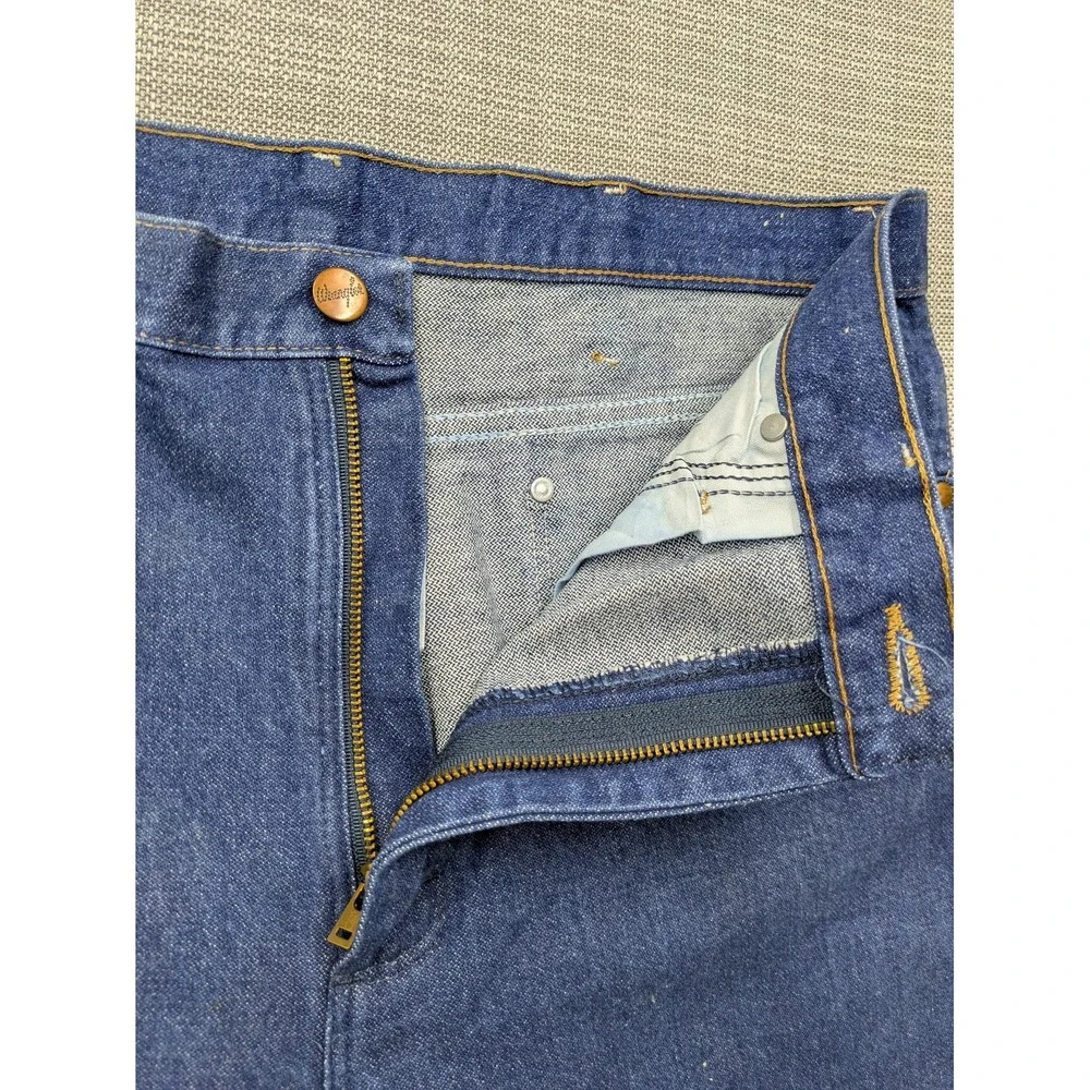 Wrangler 936PWD Jeans Mens 34x34 (35x34) Blue Denim Cowboy Cut Bootcut Western